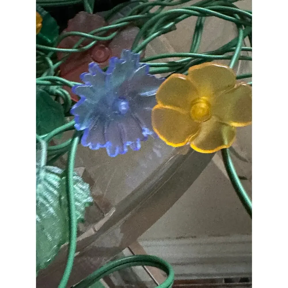 IKEA SKINA Design Ola Wihiborg Lights flowers leaves blue red green jungle 2006
